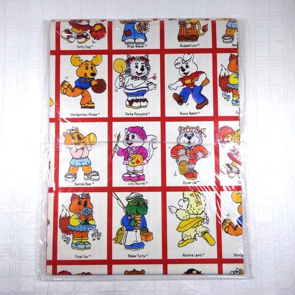 Get Along Gang Fashion Wrap 1980s 1 Giant Sheet American Greetings Vintage NOS - Picture 3 of 4